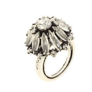 J.Crew X Lulu Frost Tiered Marquise-cut Cluster Ring